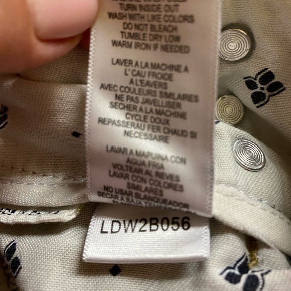 VINTAGE BCBG MAX AZRIA JEANS DENIM PANTS GRAY WASH COTTON WIDE LEG SZ 27 CUFFED - Picture 7 of 9